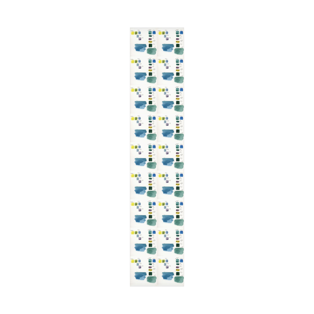 “Studio Scribbles” Watercolor Swatch Wrapping Paper