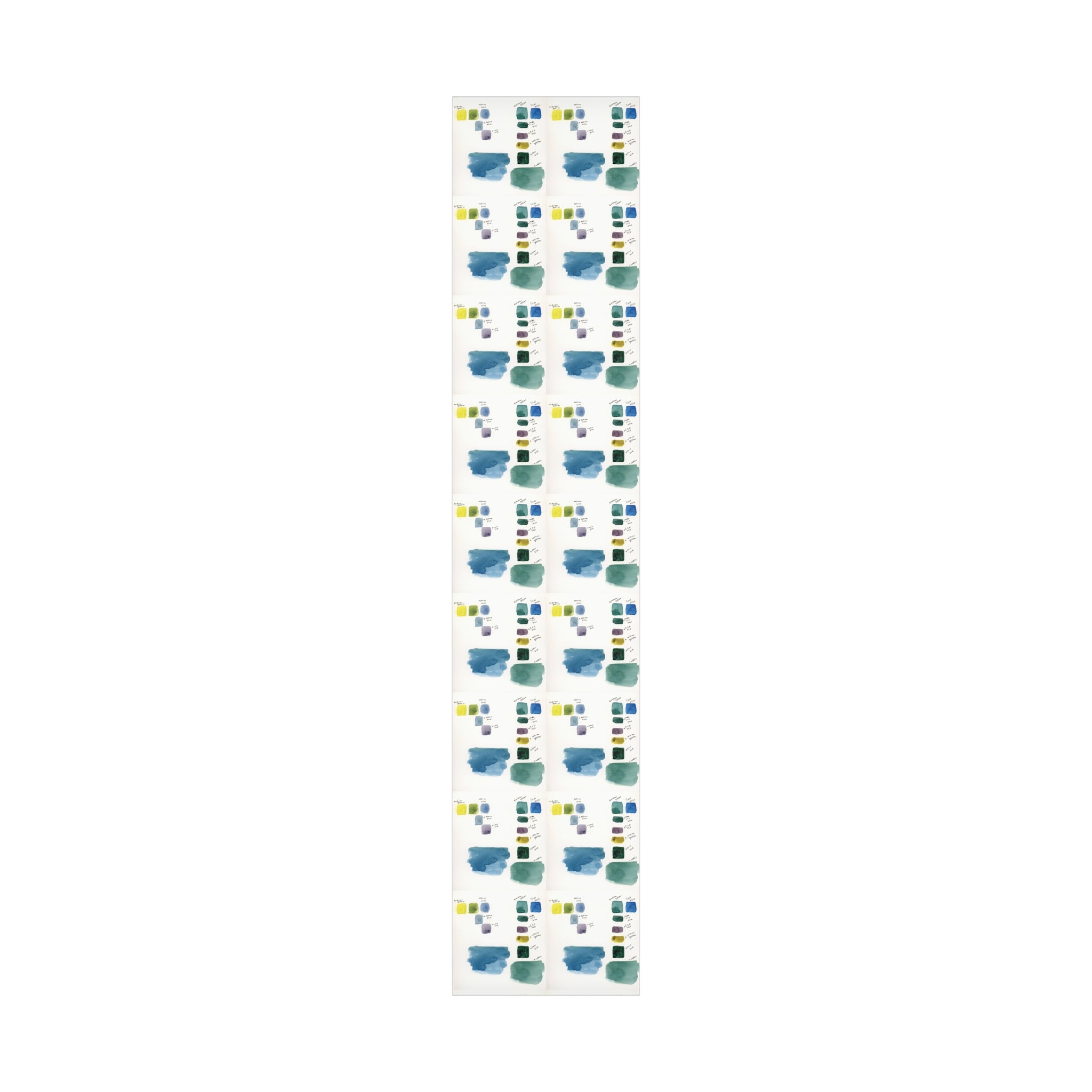 “Studio Scribbles” Watercolor Swatch Wrapping Paper