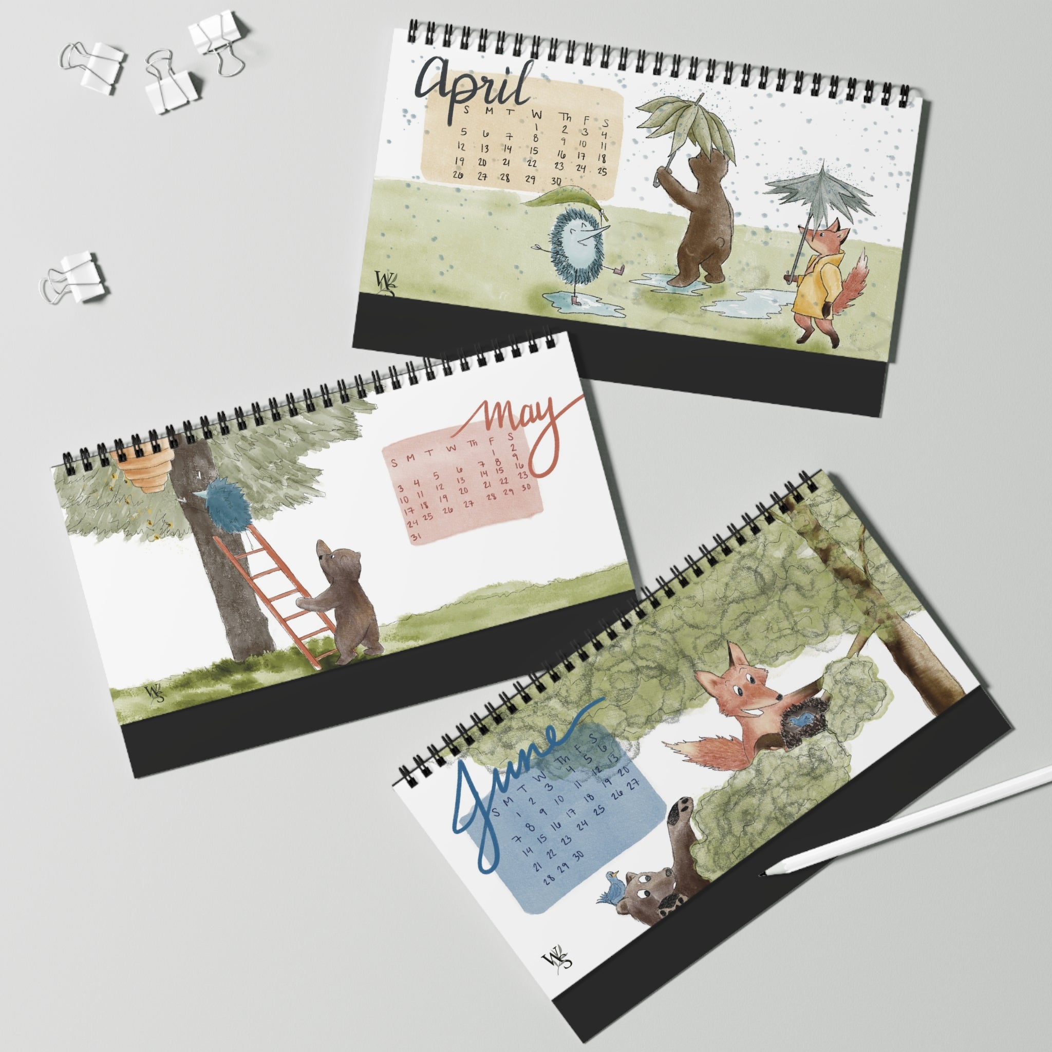 2026 Desktop Calendar - Herald the Hedgehog + Friends