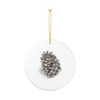 Pine Cone Ceramic Ornament