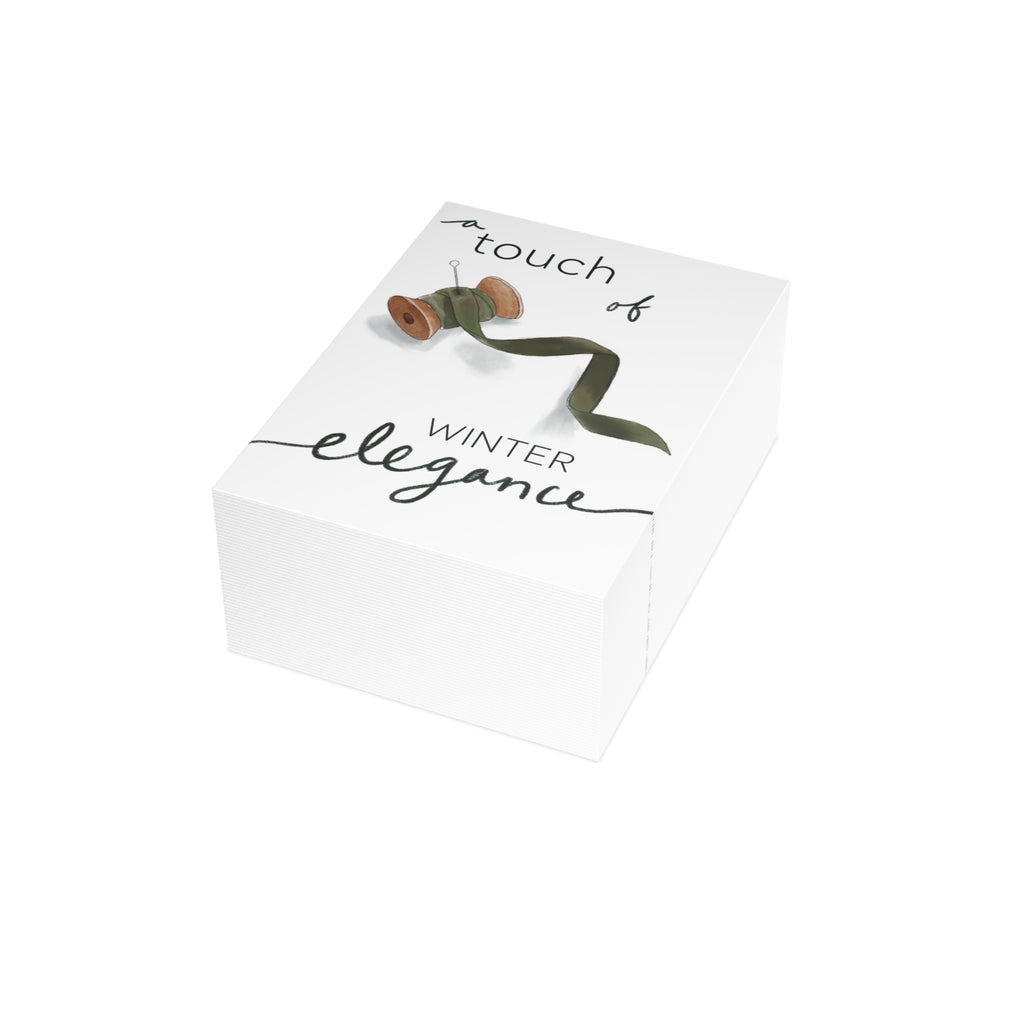 "A Touch of Winter Elegance" Greeting Card (1, 10, 30, or 50 pack)
