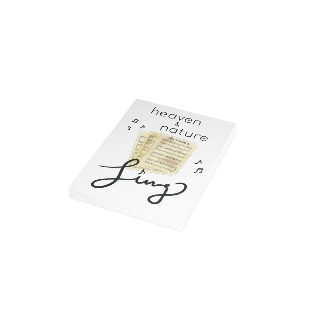 "Heaven and Nature Sing" Greeting Card (1, 10, 30, or 50 pack)