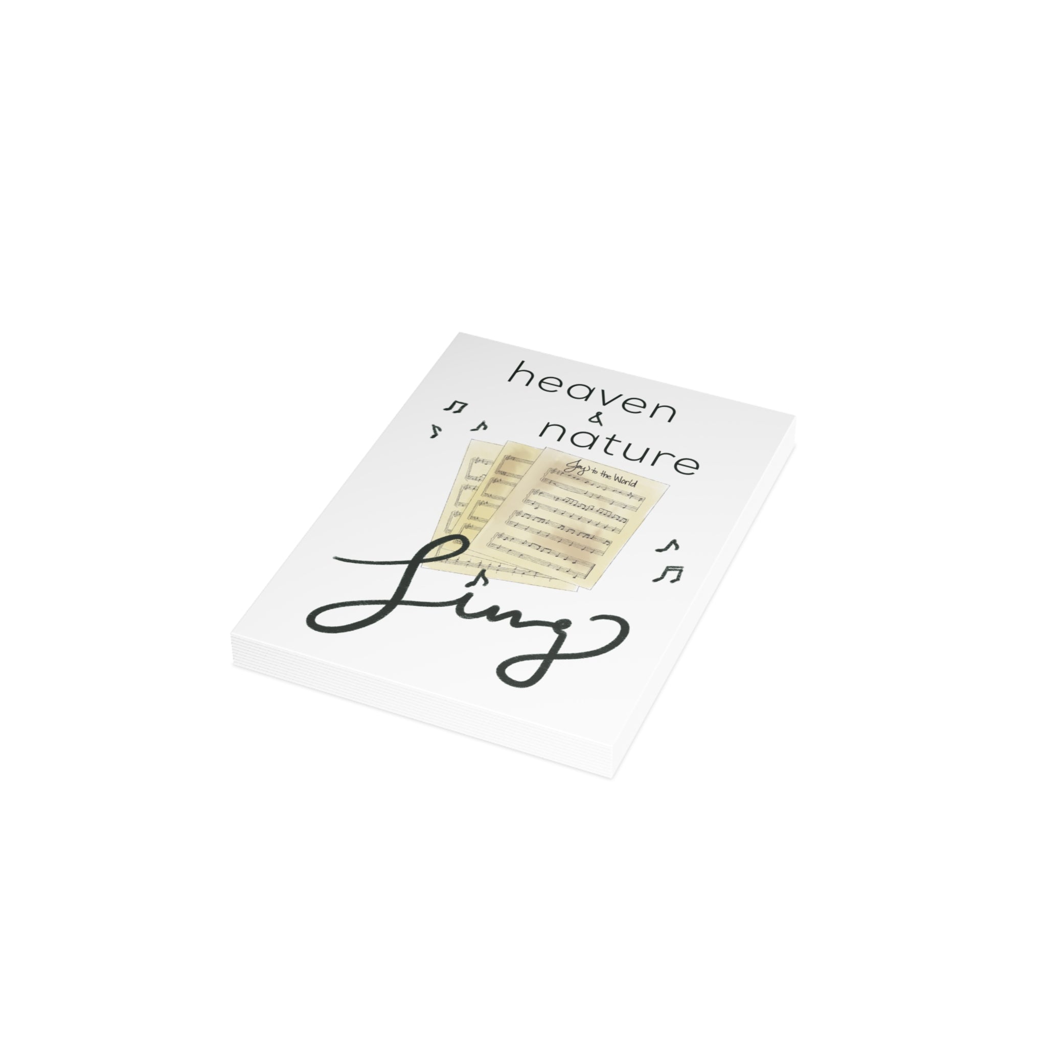 "Heaven and Nature Sing" Greeting Card (1, 10, 30, or 50 pack)