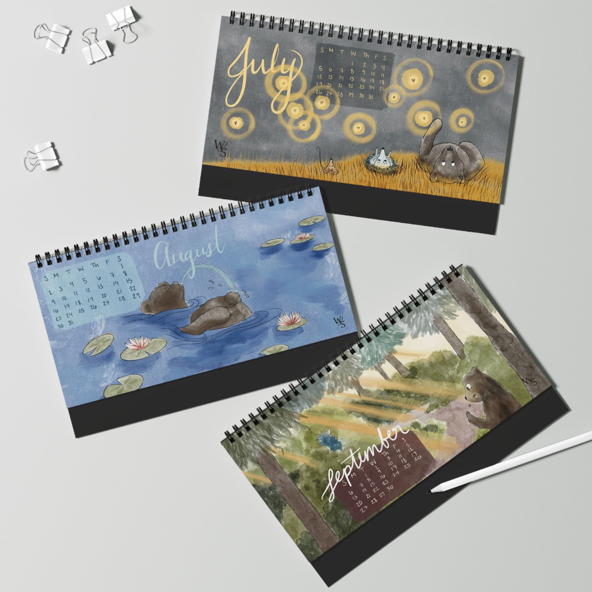 2026 Desktop Calendar - Herald the Hedgehog + Friends