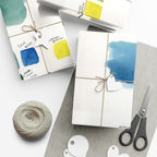 “Studio Scribbles” Watercolor Swatch Wrapping Paper