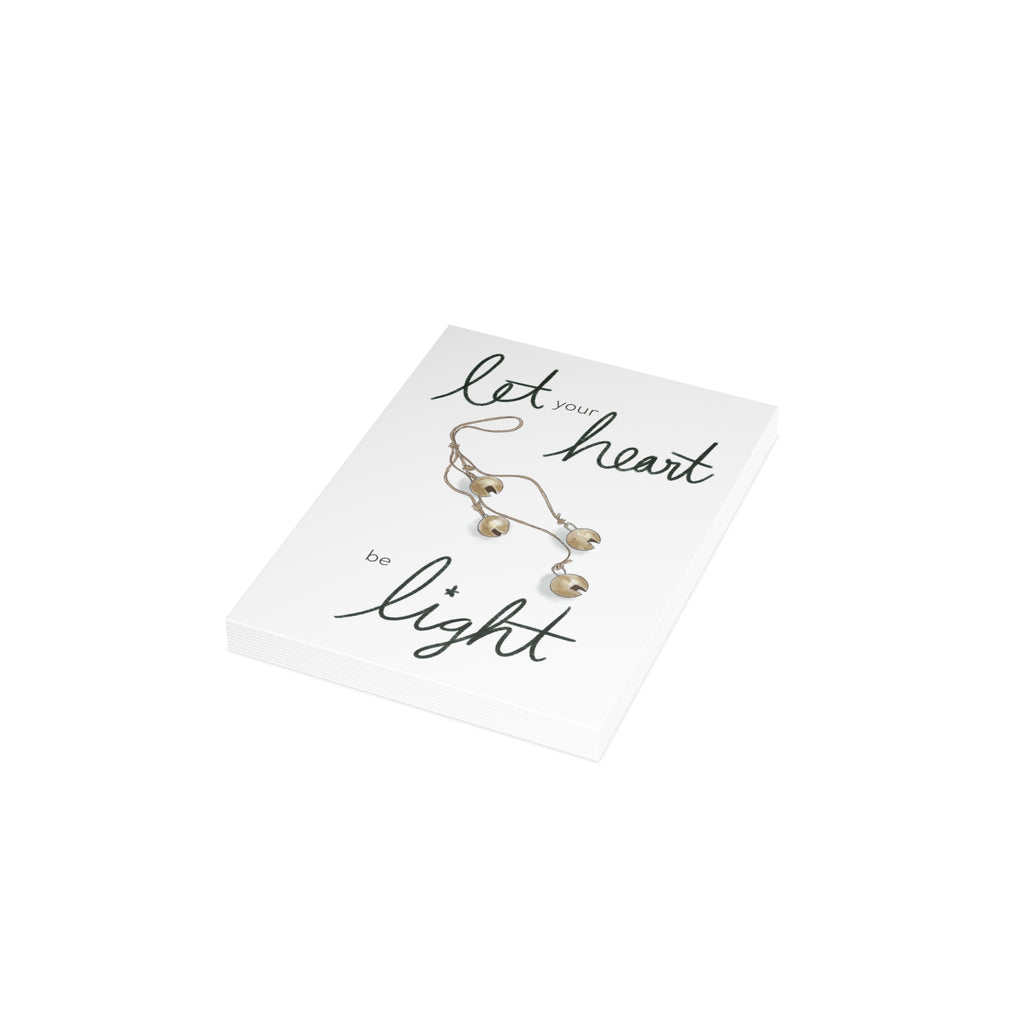 "Let Your Heart Be Light" Greeting Card (1, 10, 30, or 50 pack)