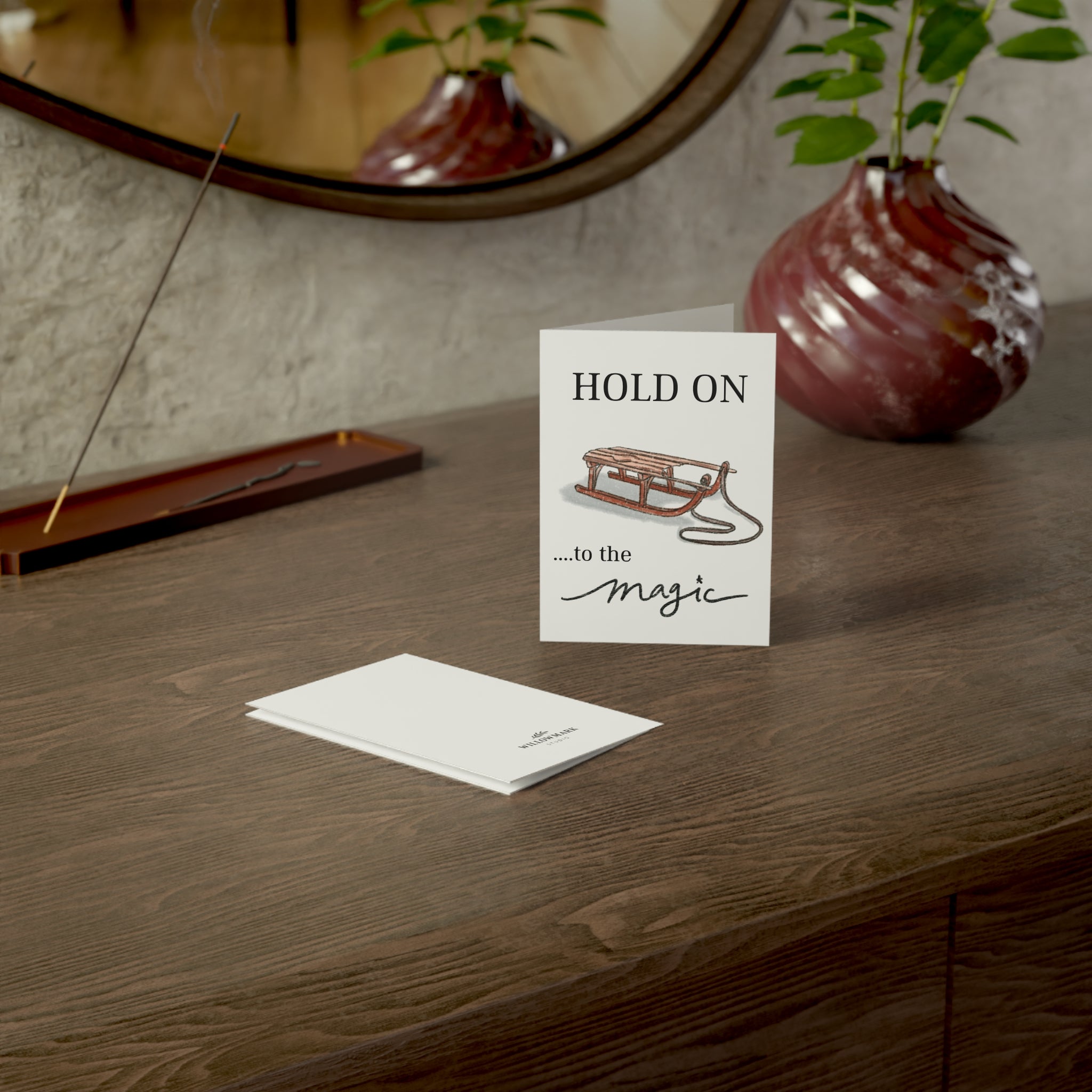 "Hold On To The Magic" Greeting Card (1, 10, 30, or 50 pack)