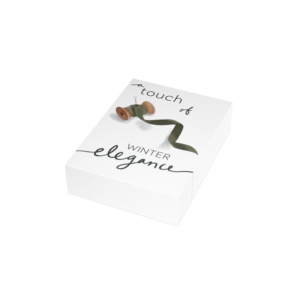 "A Touch of Winter Elegance" Greeting Card (1, 10, 30, or 50 pack)