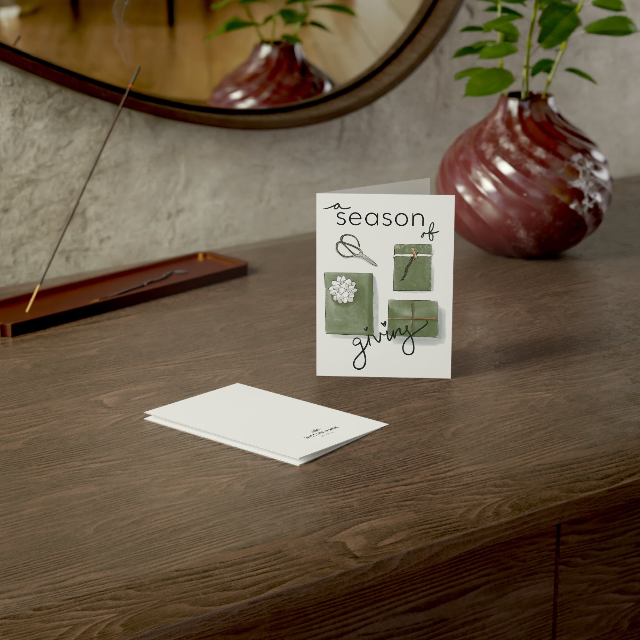 "A Season of Giving" Greeting Card (1, 10, 30, or 50 pack)