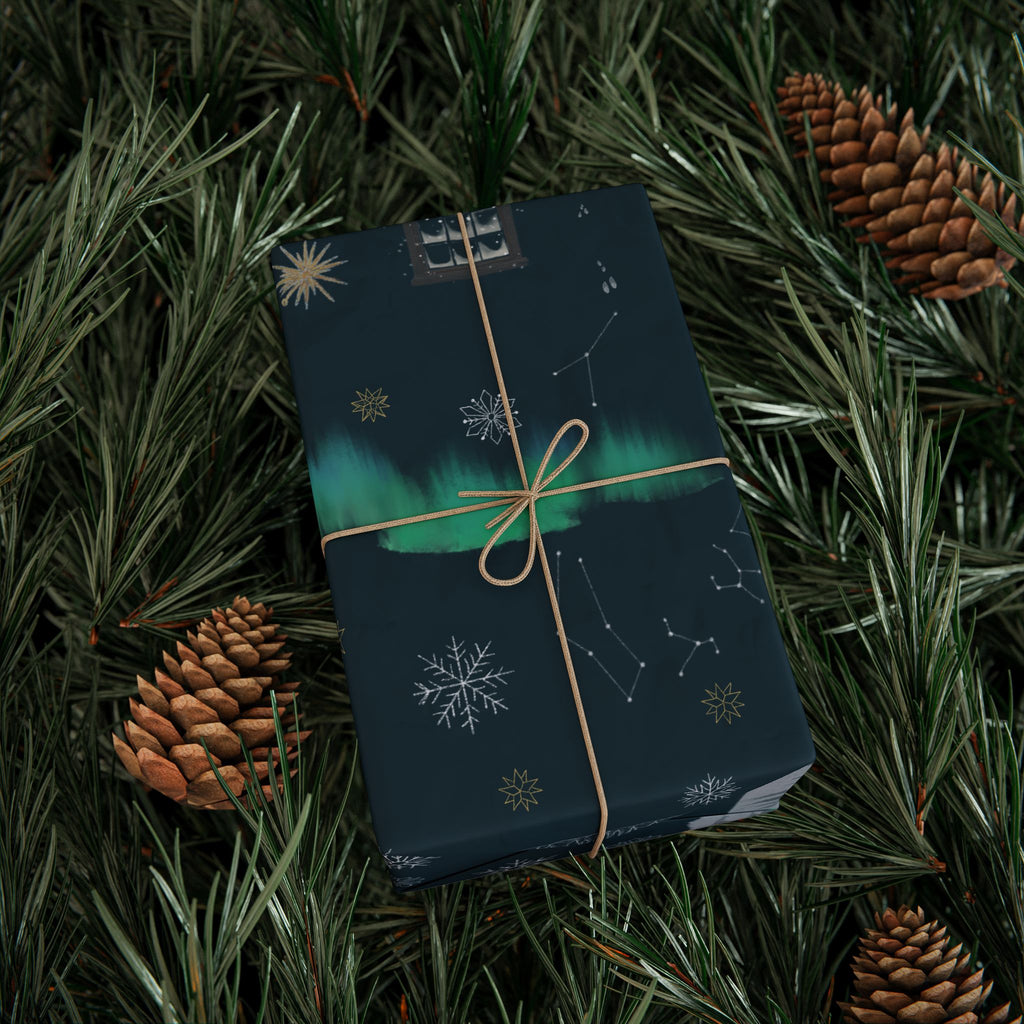 "Snow & Sparkle" Illustrated Gift Wrap