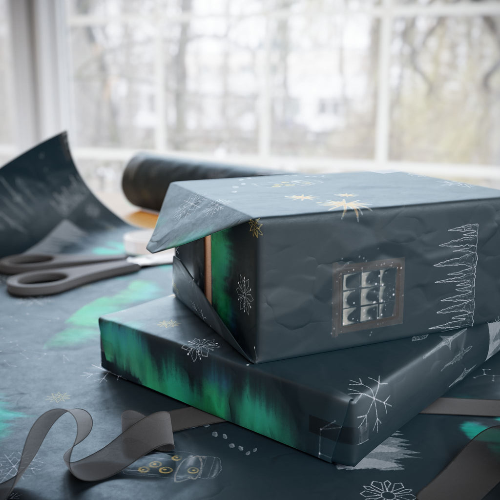 "Snow & Sparkle" Illustrated Gift Wrap