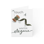 "A Touch of Winter Elegance" Greeting Card (1, 10, 30, or 50 pack)