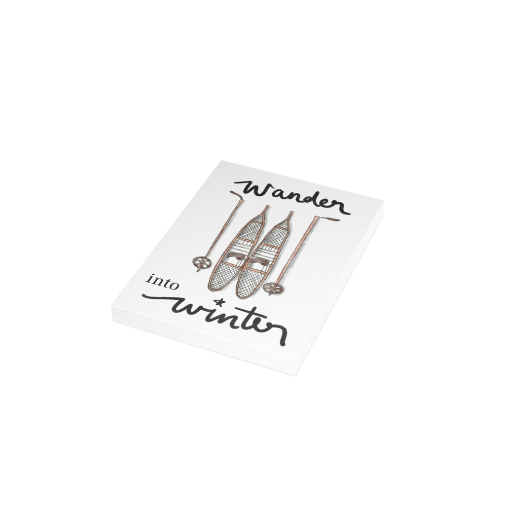 "Wander Into Winter" Greeting Card (1, 10, 30, or 50 pack)