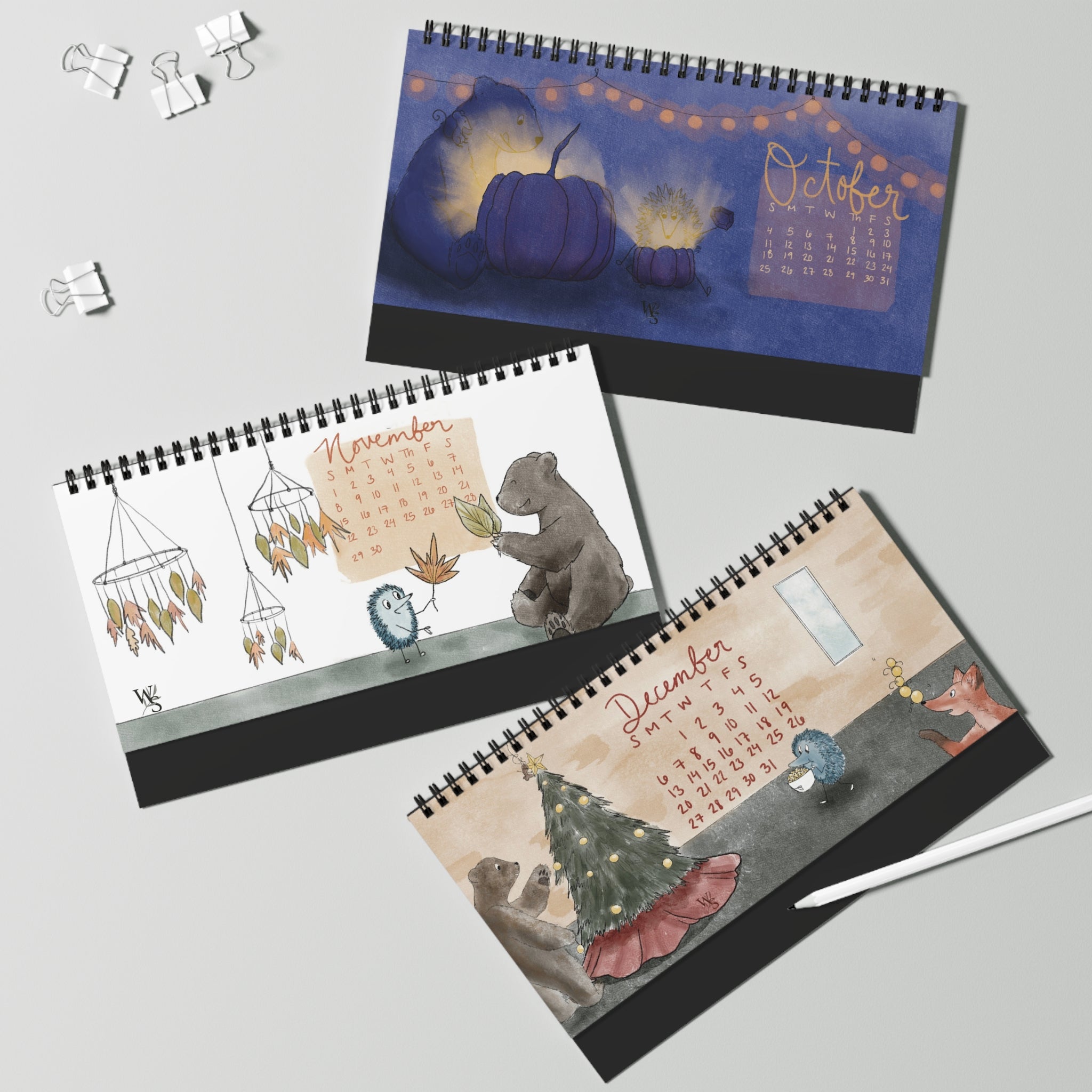 2026 Desktop Calendar - Herald the Hedgehog + Friends