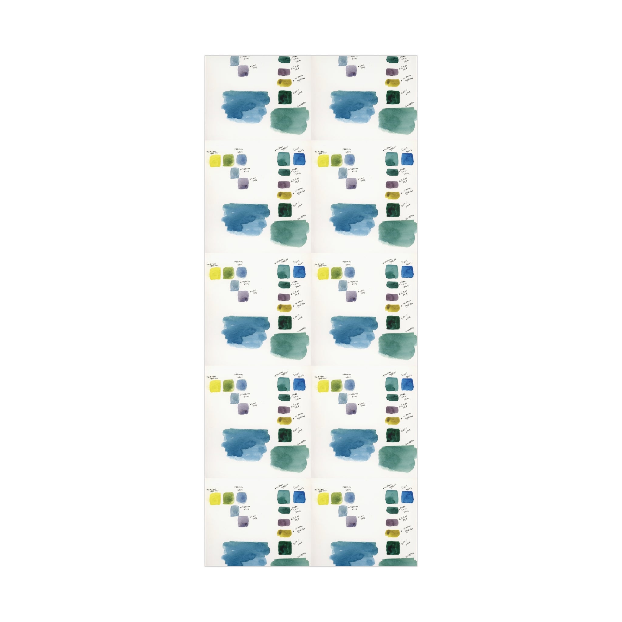 “Studio Scribbles” Watercolor Swatch Wrapping Paper