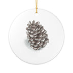 Pine Cone Ceramic Ornament