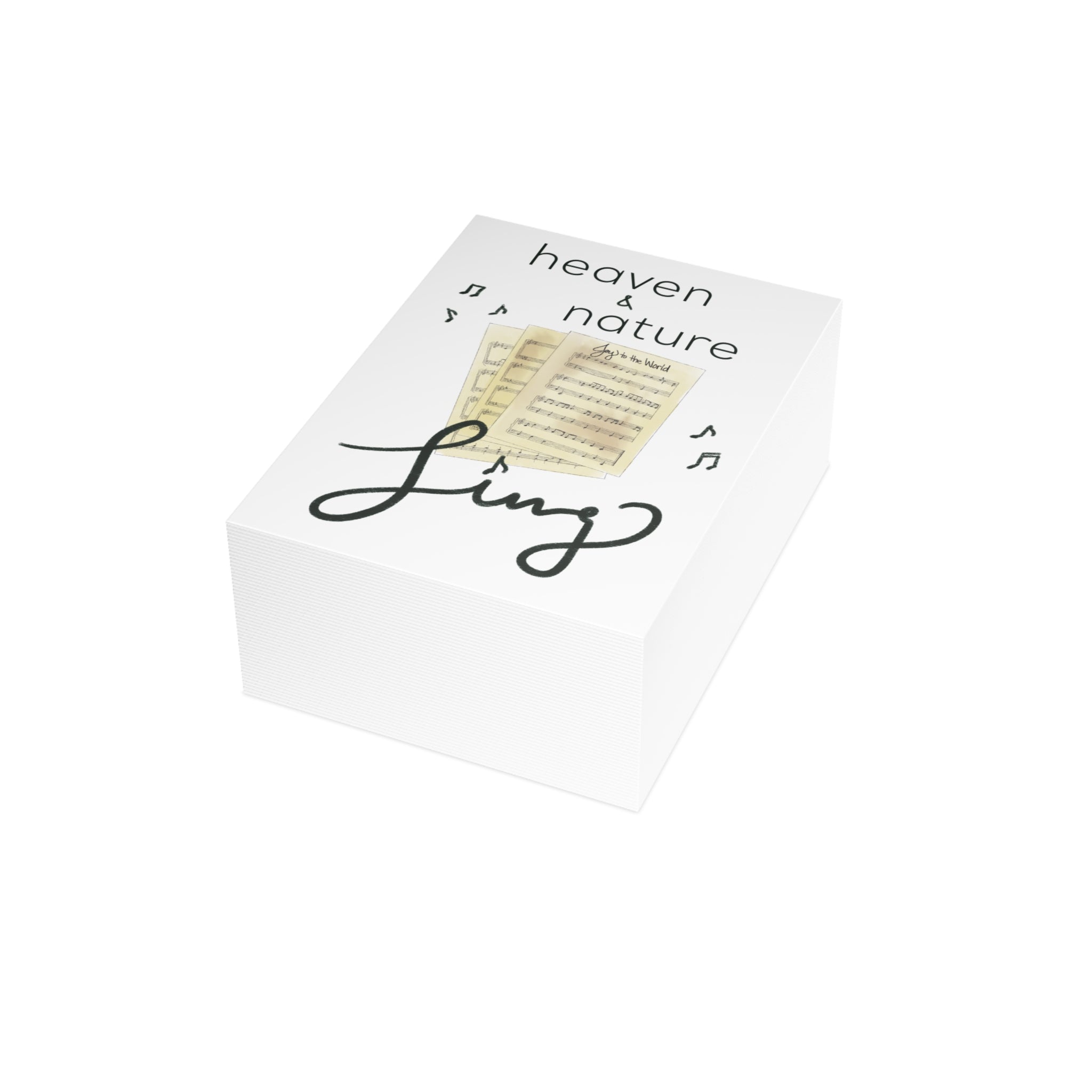 "Heaven and Nature Sing" Greeting Card (1, 10, 30, or 50 pack)