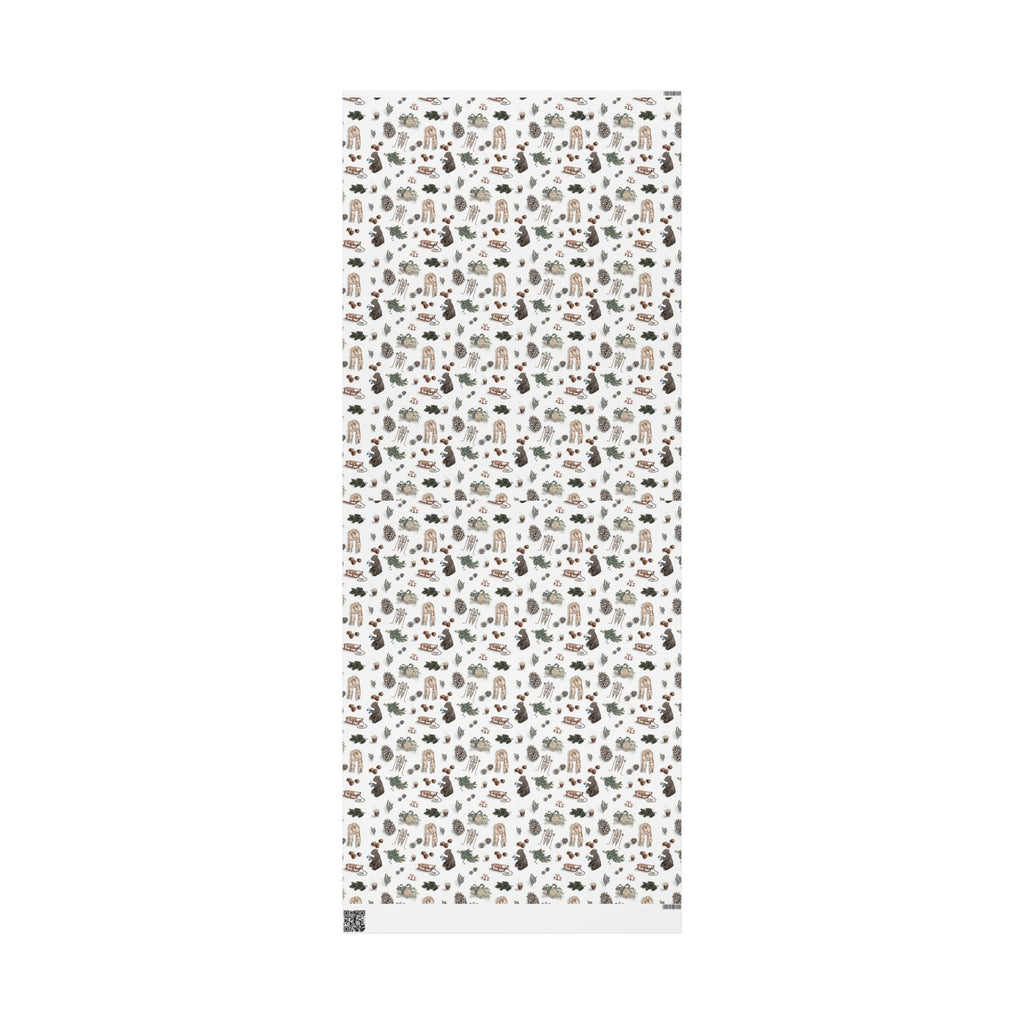 "Evergreen Winter" Illustrated Gift Wrap