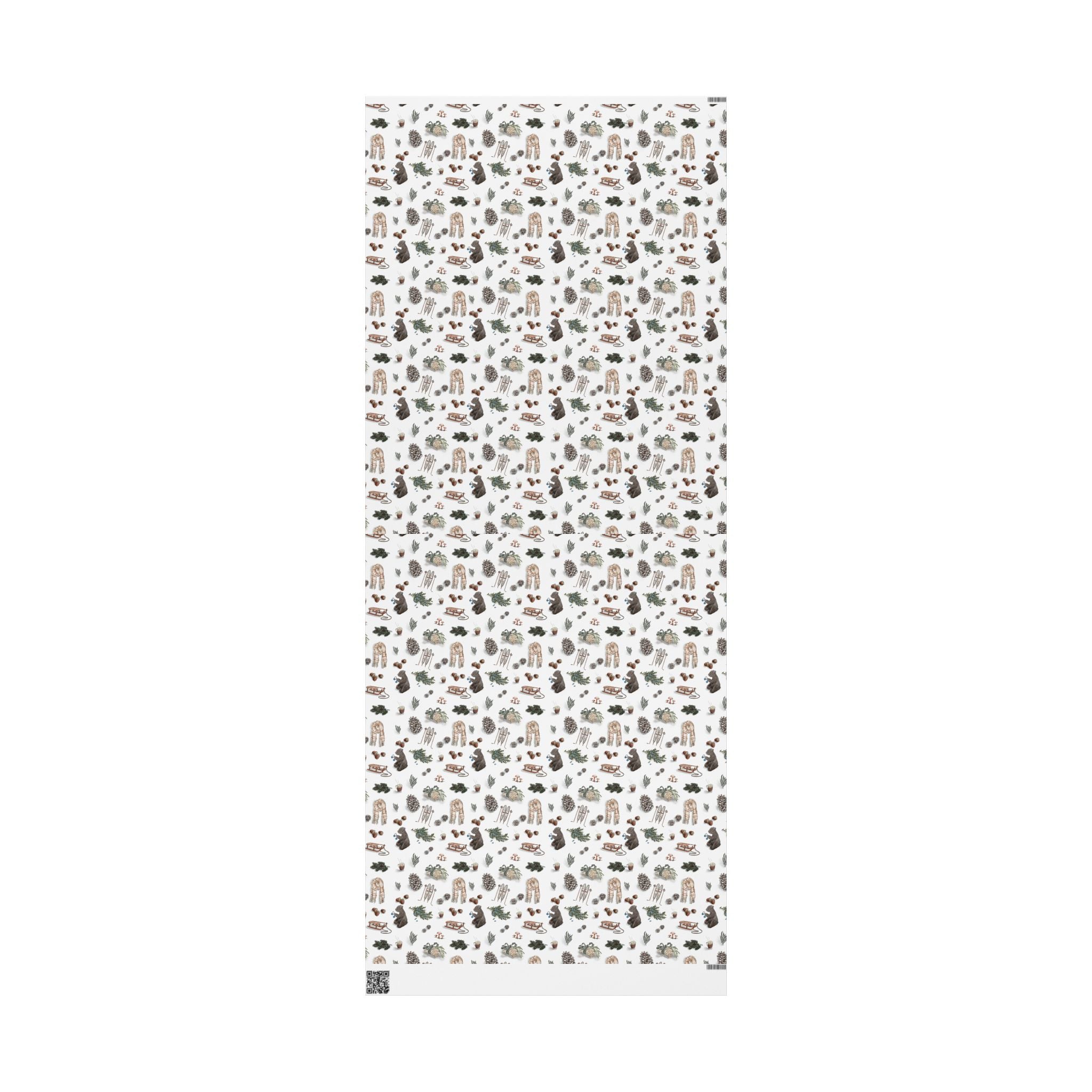 "Evergreen Winter" Illustrated Gift Wrap