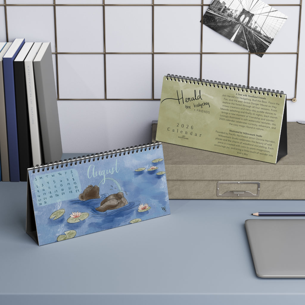 2026 Desktop Calendar - Herald the Hedgehog + Friends