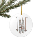 Snowshoes Ceramic Ornament