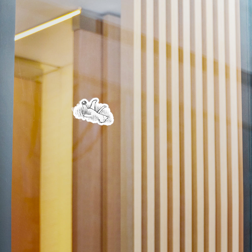 Bud in the Grass Vinyl Sticker