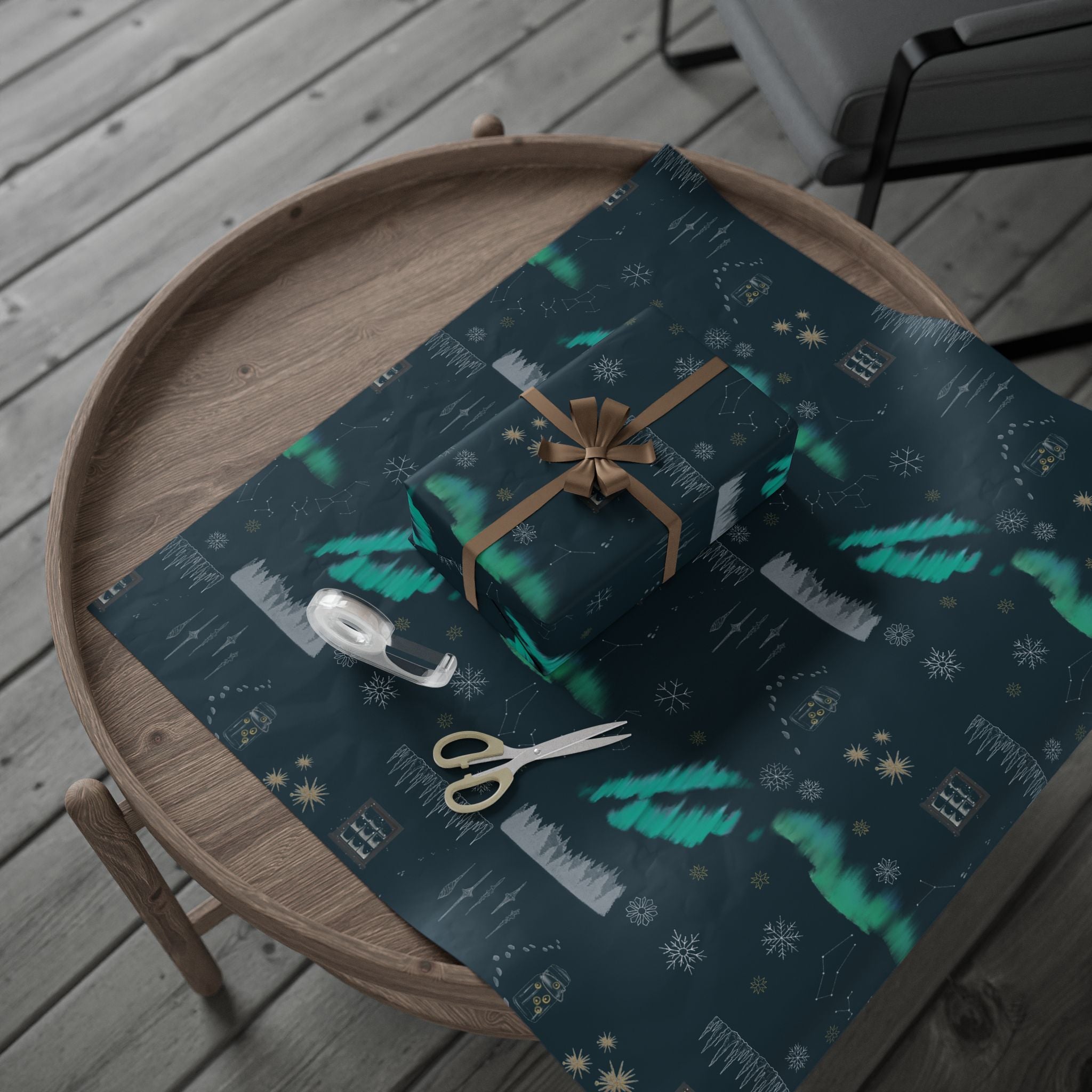 "Snow & Sparkle" Illustrated Gift Wrap