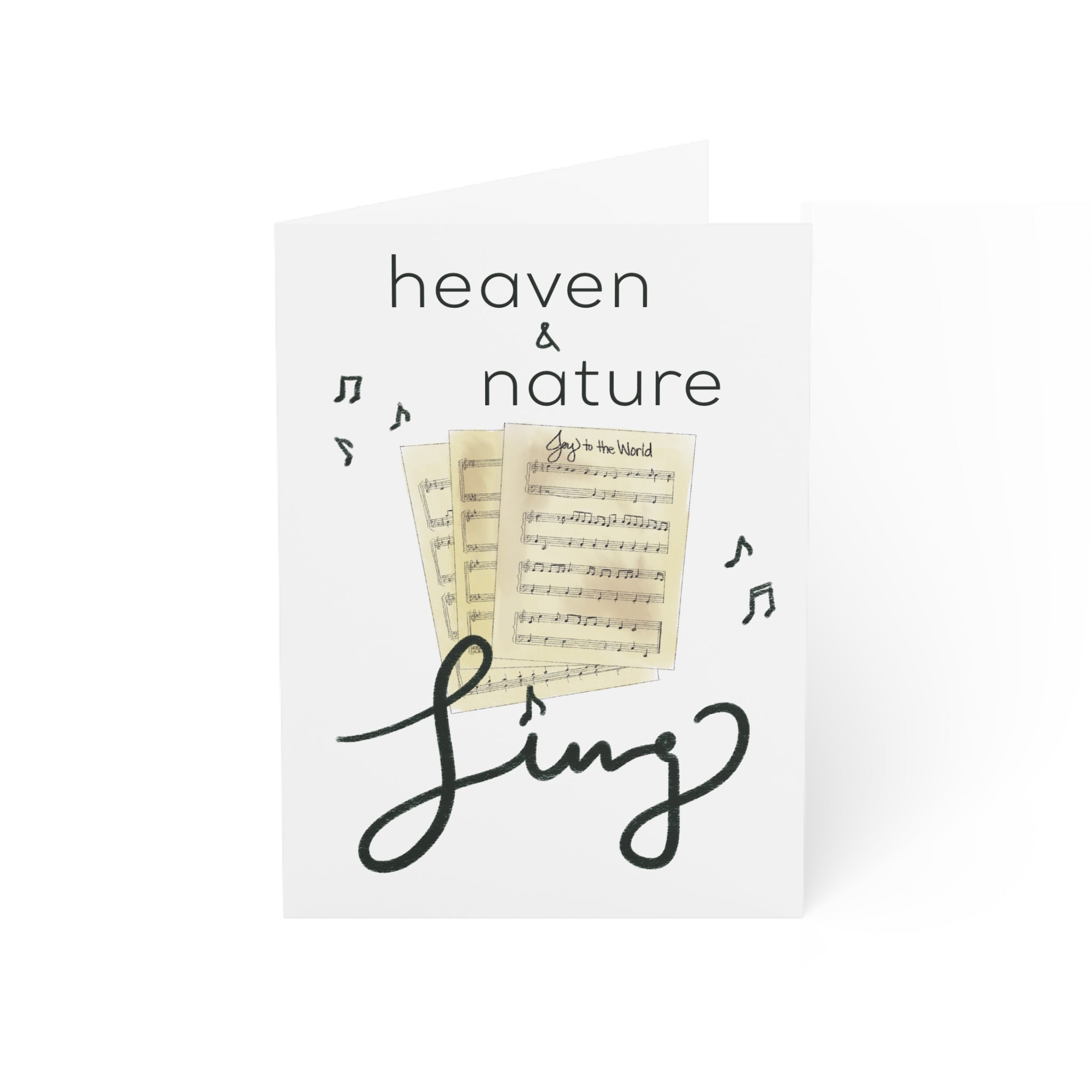 "Heaven and Nature Sing" Greeting Card (1, 10, 30, or 50 pack)