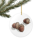 Acorns Ceramic Ornament