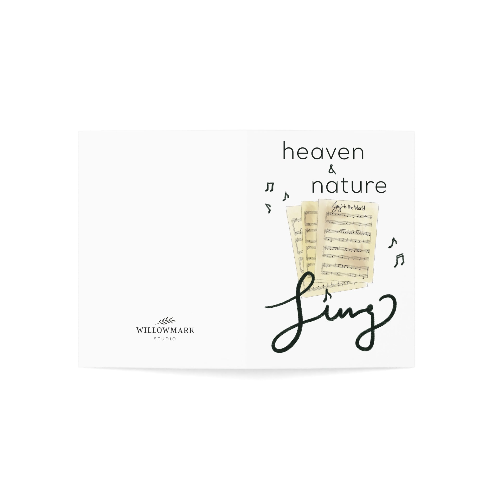 "Heaven and Nature Sing" Greeting Card (1, 10, 30, or 50 pack)