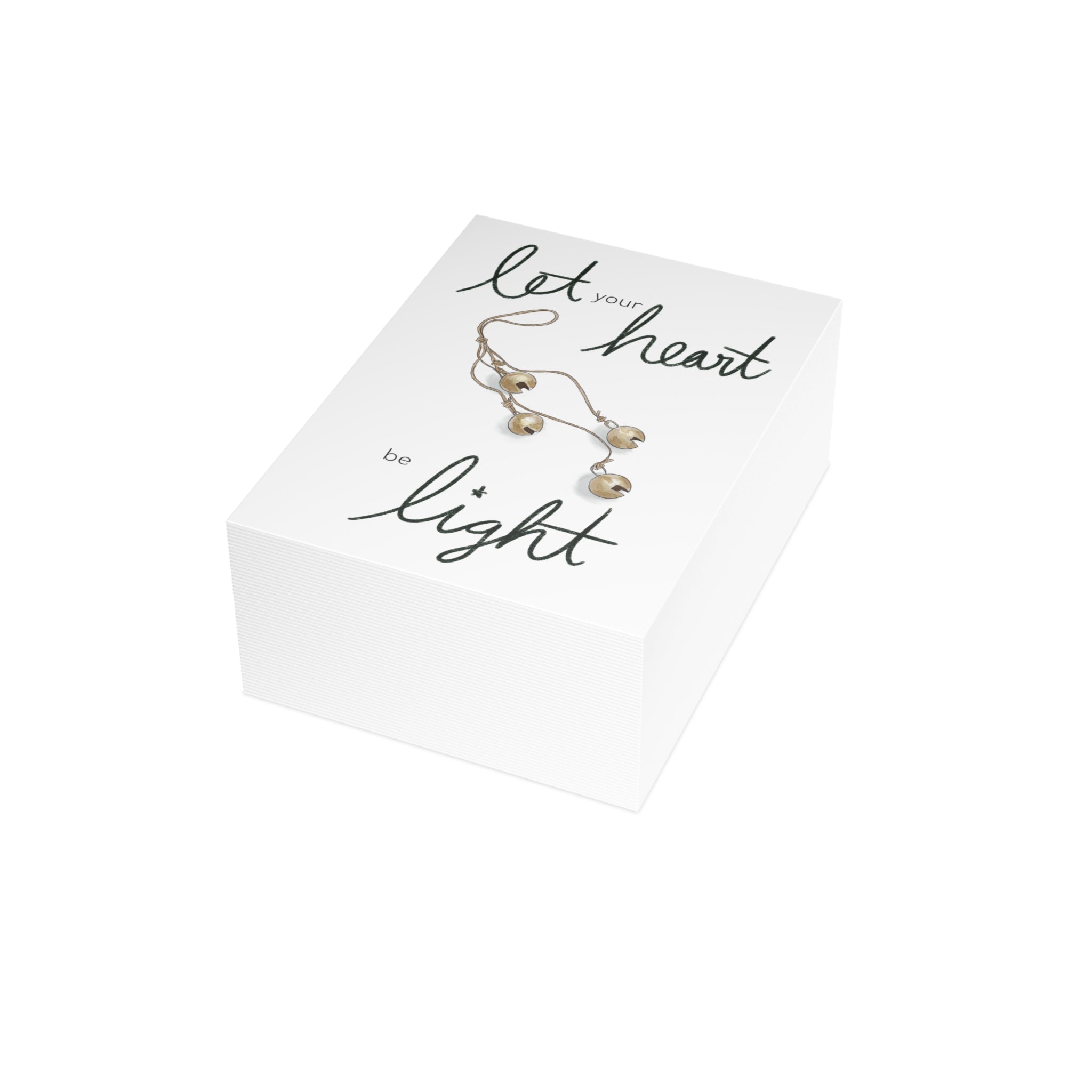"Let Your Heart Be Light" Greeting Card (1, 10, 30, or 50 pack)