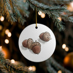 Acorns Ceramic Ornament