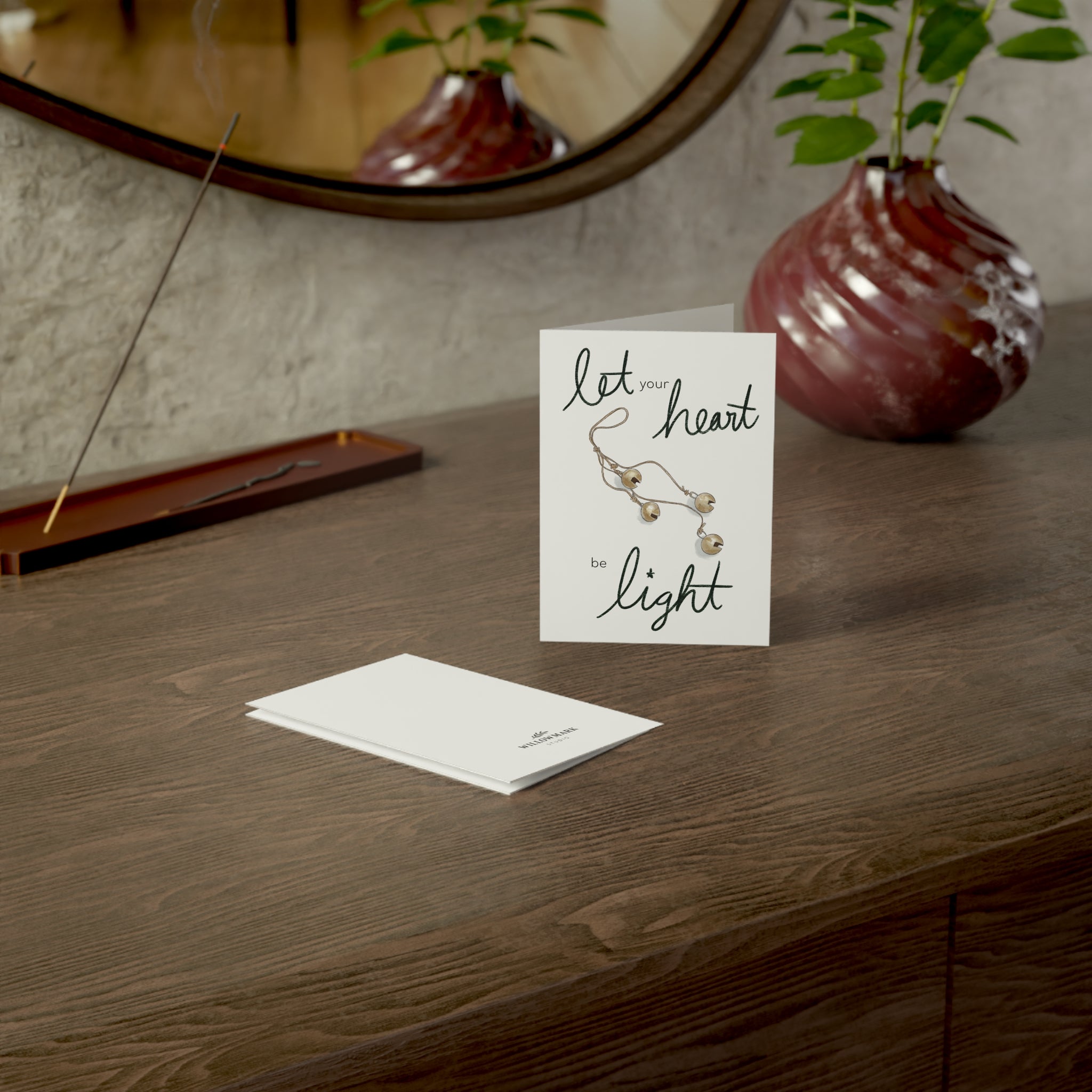"Let Your Heart Be Light" Greeting Card (1, 10, 30, or 50 pack)