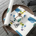 “Studio Scribbles” Watercolor Swatch Wrapping Paper