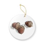 Acorns Ceramic Ornament